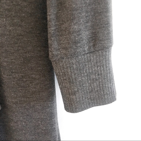 Spense || Pretty Ruffled Light Weight Gray Sweater Knit Dress 3/4 Sleeve… - Picture 4 of 7